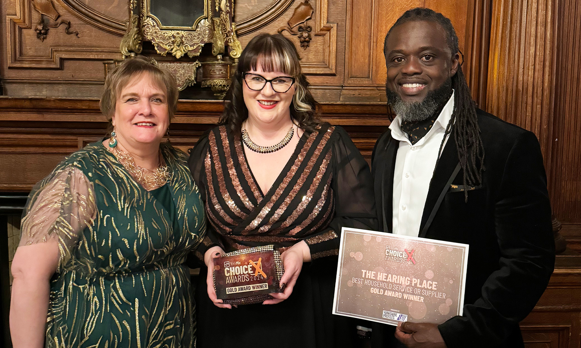 Collecting the York Mix award for best household service